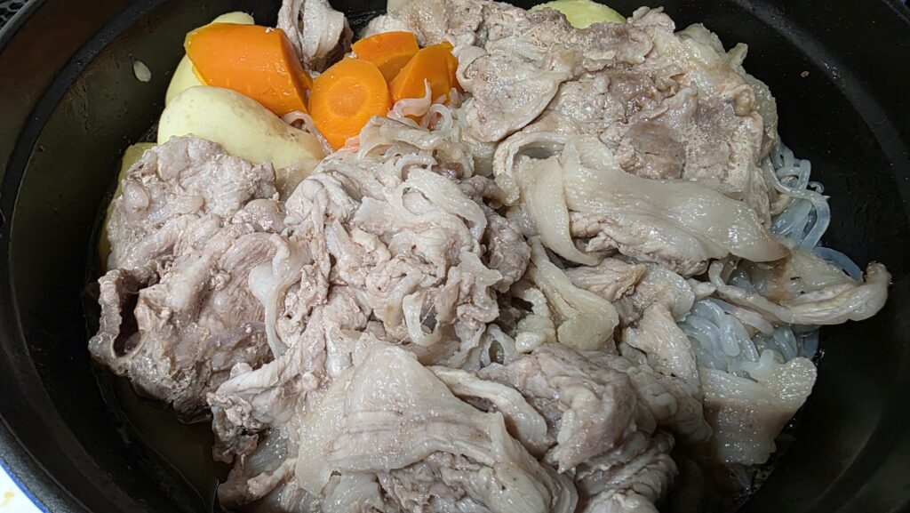 かき混ぜてからさらに10分間煮込んだ後の状態。