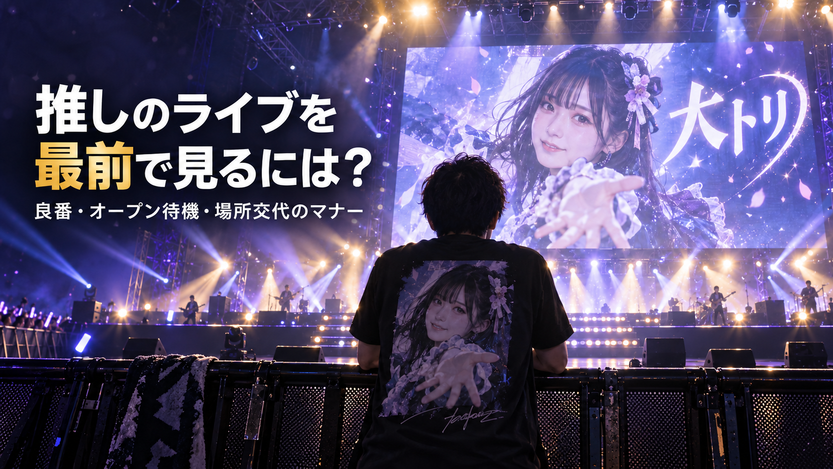 推しのライブを最前で見るには？良番・オープン待機・場所交代のマナー - ちょこののーと